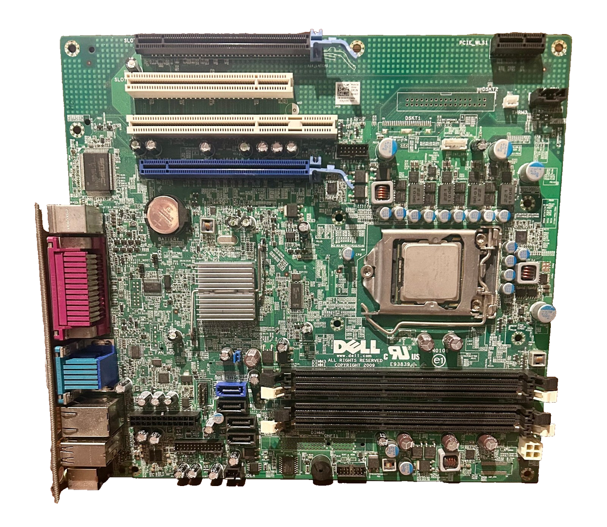 Dell Optiplex E93839 Motherboard w/Intel i5-678 3.46GHz/4M/09A w