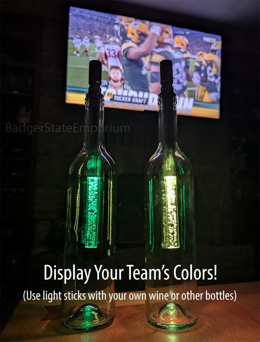 Pack of 2 LED Bottle Light Sticks for Wine Bottles Lamp Table
