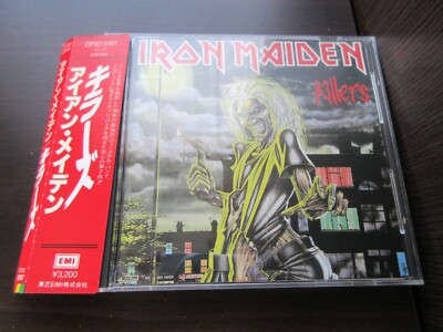 IRON MAIDEN Killers CD 帯付き 国内盤CP32-5107 Iron Maiden Killers Japan CD w Imperfect OBI 1986 CP32-5107 1B1