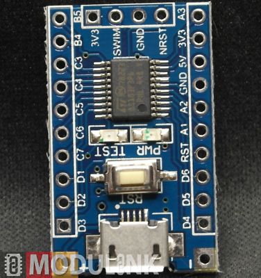 STM8 Development Board ARM STM8S103F3P6 minimal System - Arduino kompatibel IDE