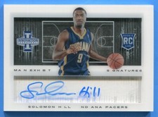 2013 Innovation Main Exhibit Signatures #3 Solomon Hill Rookie Card Auto RC /299