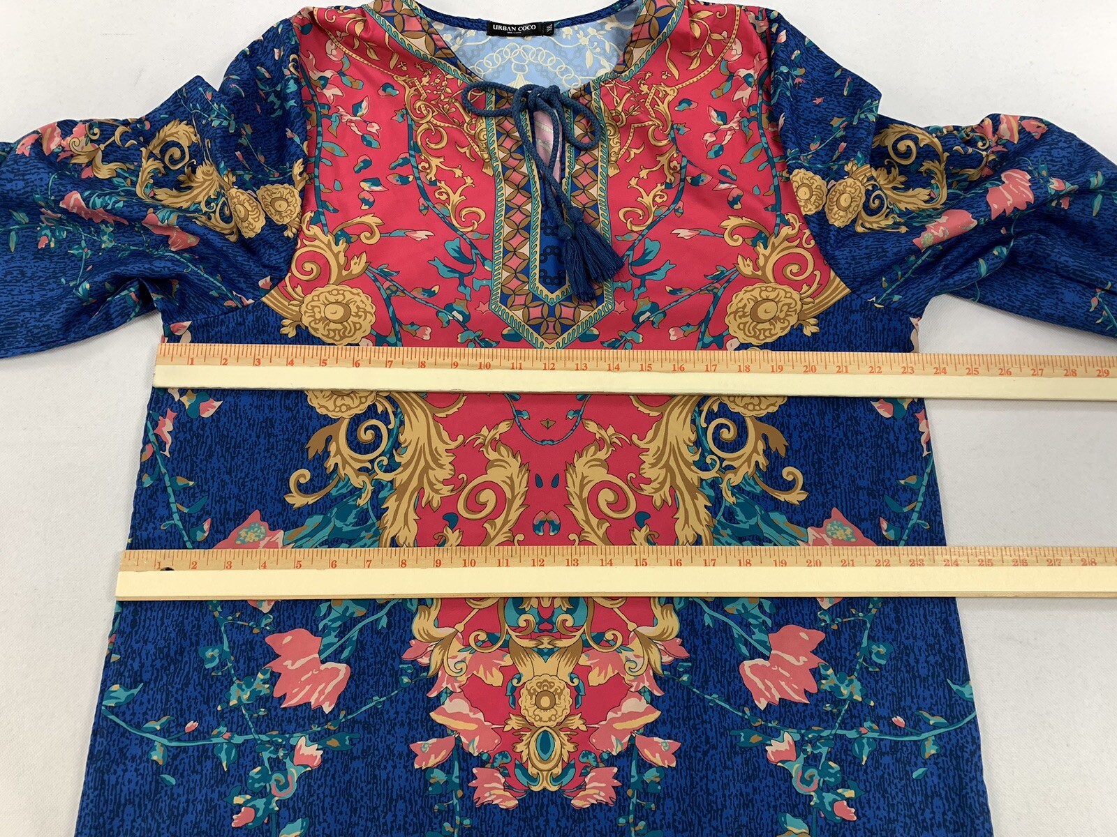 Urban Coco Women's Lightweight 3/4 Sleeve Dress Size: XXL image 9
