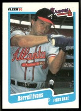 1990 Fleer #581b Darrell Evans