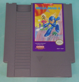 Mega Man 4 (Nintendo Entertainment System, 1992) NES Game, Manual & Box WORKS