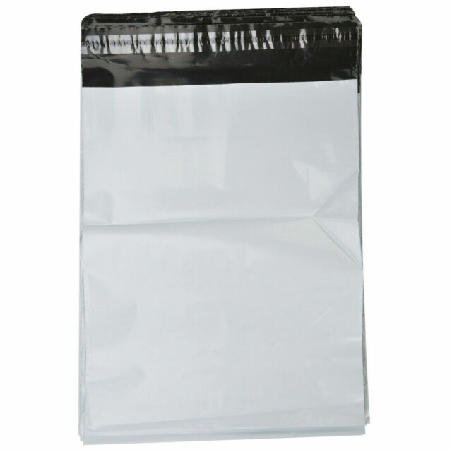 High quality 12' x 16' strong white Plastic Mailing bag (virgin materiel) uk