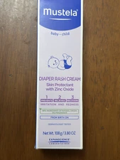 Mustela-Diaper Rash Cream 123 - Skin Protectant with Zinc Oxide - Fragrance Free