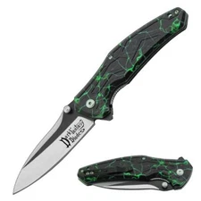8.25" DARK FANTASY BLADES TWO TONE SPRING ASSISTED FOLDING KNIFE w/ POCKET CLIP