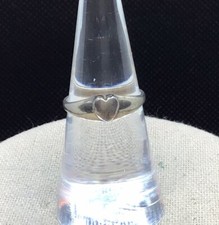 Vintage Sterling Silver 925 Heart Ring Sz 6.5 Y1034