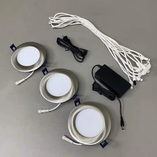 TAMLITE LIGHTING Low Voltage LED Lyra kit w/ Satin Nickel Frame EVKLY330SN24V