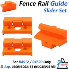 3X For R4512 R4520 Table Saw Fence Rail Guide Slider Upgrade Mod / Fix Plastic