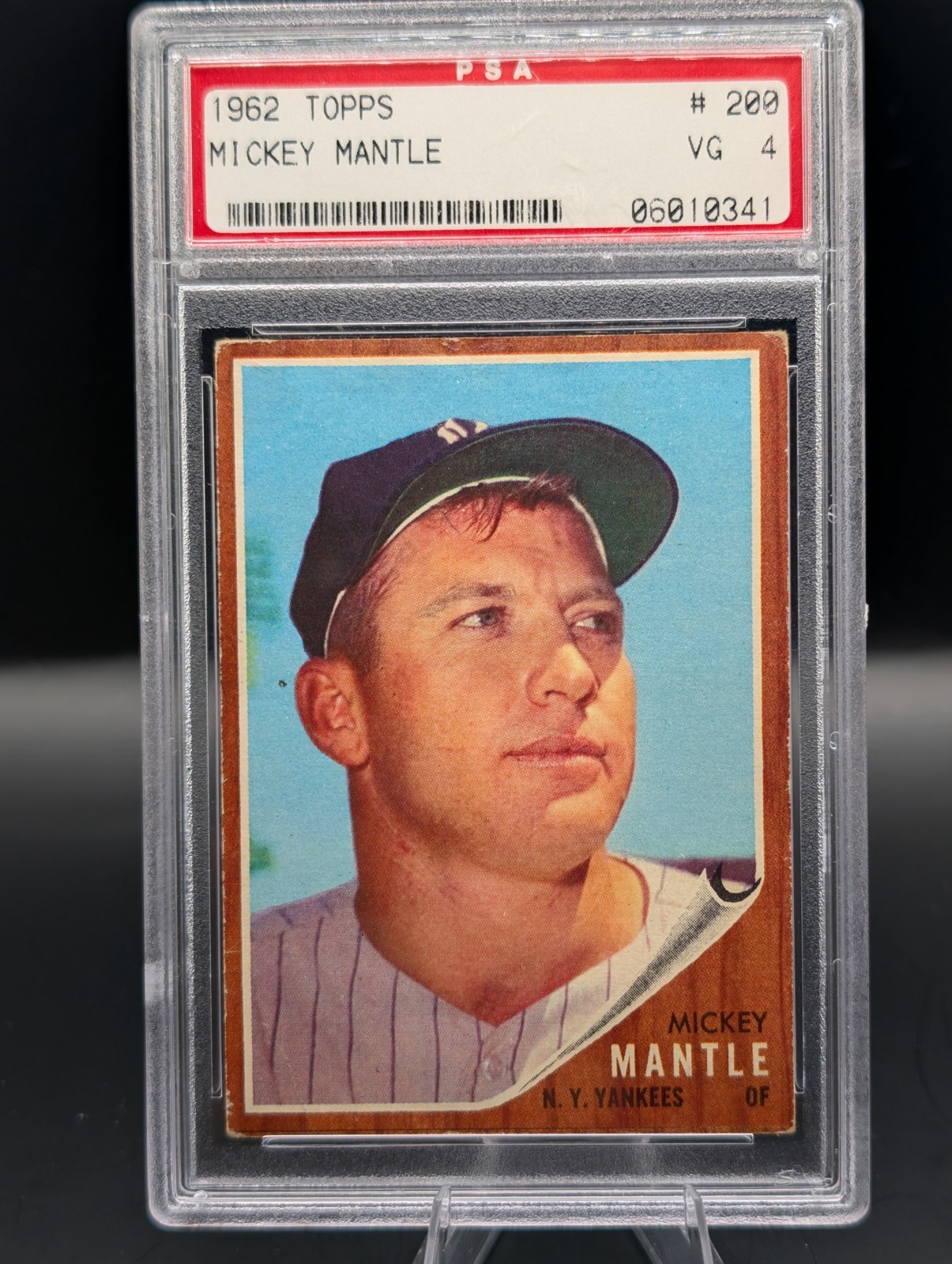 1962 Topps Mickey Mantle #200 PSA 4 New York Yankees
