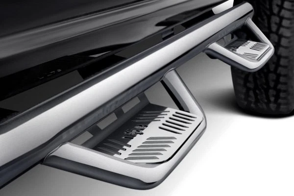 For Chevy Silverado 3500 HD 15-19 3" Podium Cab Length Polished Round Side Steps - Image 4 of 4