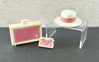 Vintage Barbie 1984 DAY TO NIGHT Accessories Briefcase Purse Hat