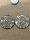 1984 P&D Clad Kennedy Half Dollar -Two Coins Set-Nice Rim- FREE SHIPPING~