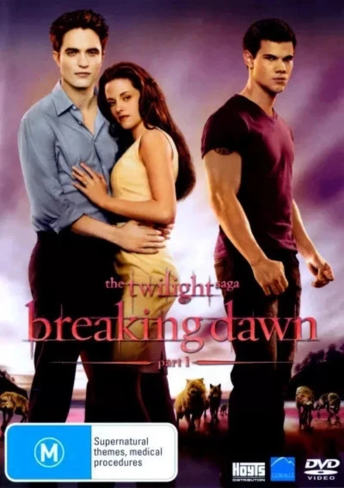 The TWILIGHT Saga DVD Twilight New Moon Breaking Dawn Part 1 & 2 Region 4 New - Image 4 of 4