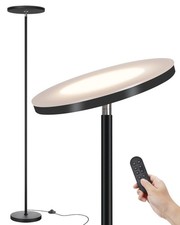 Floor Lamp Super Bright Torchiere with Remote Foot Switch, Stepless Dimma...