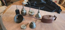 MOTORAD Vintage 8 antike,alte &Ouml;lk&auml;nnchen,Bunsenbrenner,Trichter um 1960