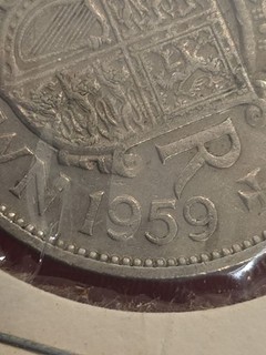 STUNNING👇🏻1959 🇬🇧UK Half Crown Elizabeth II Piece Of History Free Shipping