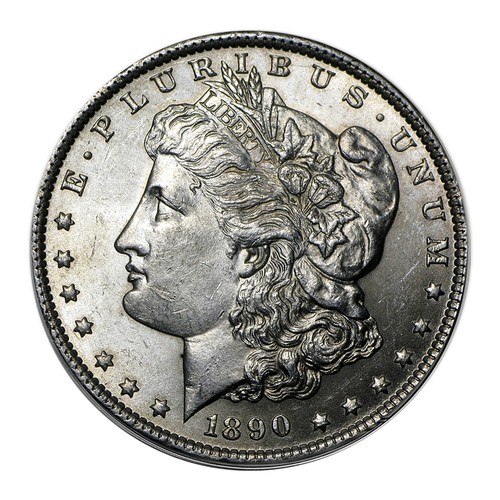 1890 S Morgan Silver Dollar $1 Brilliant Uncirculated BU 90% Silver