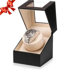 Automatic Rotation Single Watch Winder Box Leather Storage Display Case Gift✨