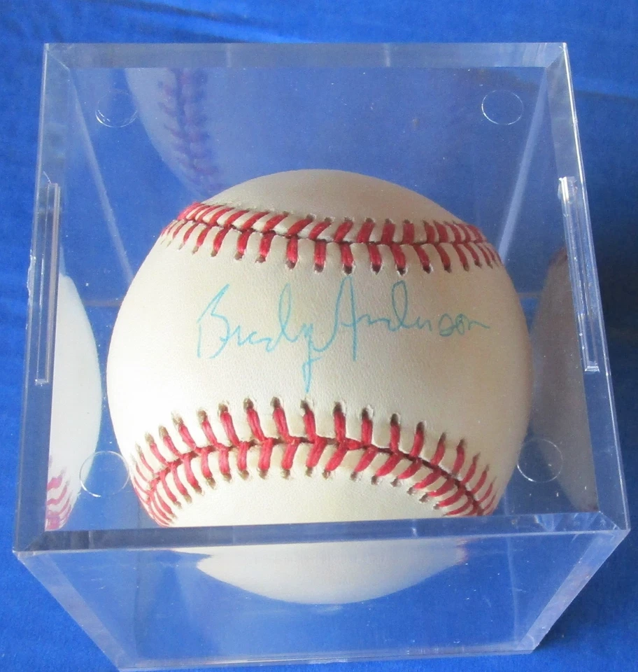 Brady Anderson Autografiado Bobby Brown Era Liga Americana Béisbol-Orioles, So Foto 3 de 3