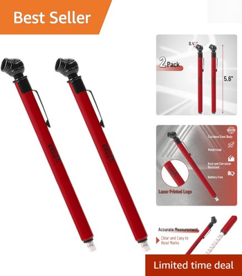 #ad Durable Pencil Tire Pressure Gauge Set 2 Pack 10 75 PSI for All Vehicles $7.19