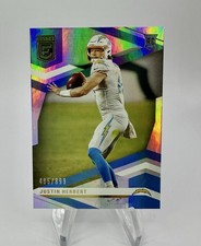 Justin Herbert Rookie Card #203 Panini Chronicles Elite Chargers 031/899. rookie card picture