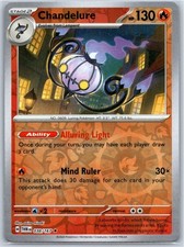 Carta Pokémon Chandelure Reverse Holo SV06: Twilight Masquerade 038/167 LP-NM