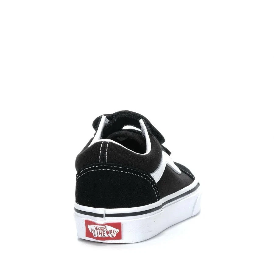 Vans Old Skool V Black/ White Kids Shoes Youth Skate Sneakers - Image 4 of 4