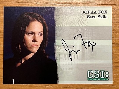 CSI LAS VEGAS JORJA FOX (SARA SIDLE) AUTOGRAPH CARD CSIV3-A5