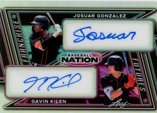 2026 LEAF BASEBALL NATION JOSUAR GONZALEZ Gavin Kilen DUAL AUTO #ED 10/15