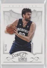 2012-13 Panini National Treasures Silver 25/25 Marc Gasol #2 h8k