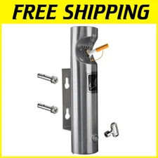 Elitra Outdoor Cigarette Receptacle - Discreet Silver Design