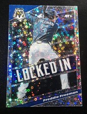2021 Panini Mosaic Freddie Freeman Quick Pitch Silver Prizm Locked In Insert