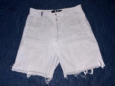 Vintage GUESS Jeans USA Cut Off Denim Shorts Men  s 32x8 Gray Made in USA