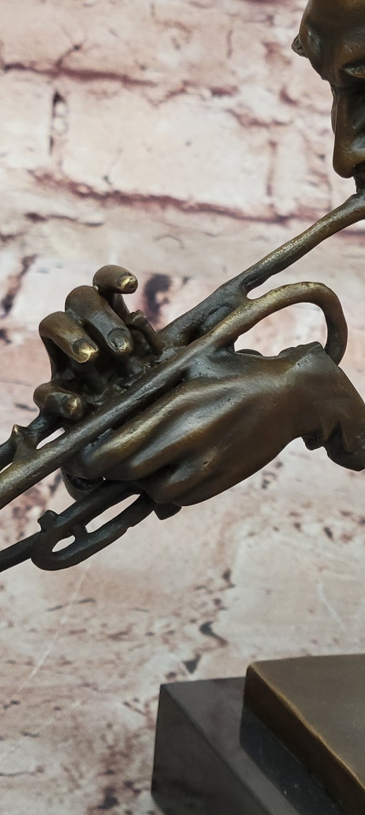 Hot Cast Original Hot Cast Artwork Trumpet Player Bronze Sculpture Gift