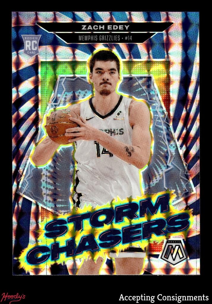 2024-25 Panini Mosaic Storm Chasers #12 Zach Edey RC ROOKIE GRIZZLIES