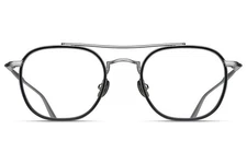 NEW Matsuda M3077 MGC-BS Silver Aviator Eyeglasses 49-22-145 Titanium/Acetate
