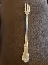 One Vintage 1847 Rogers Brothers A1 Cocktail/Seafood Fork Lotus Pattern  5 3/4" 