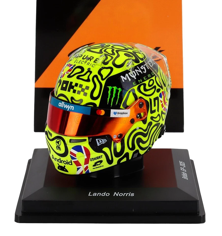 1/5 SPARK-MODEL - BELL HELMET - CASCO HELMET F1 LANDO NORRIS WORLD 5HF217