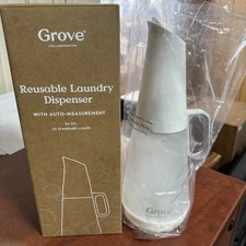 Grove Collaborative Laundry Detergent Dispenser Clear Recycled Glass Housewares