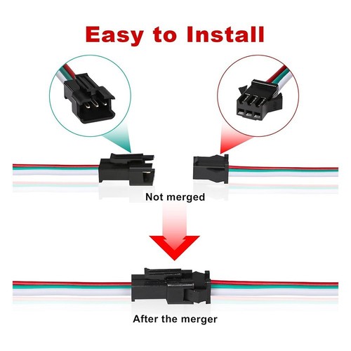 High Performance For JST SM Connectors Set of 30 Pairs for LEDs Wiring - Photo 6/11