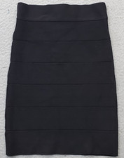 Bebe Straight Pencil Skirt Womens M Black Regular Fit Back Zip PIM050623J33