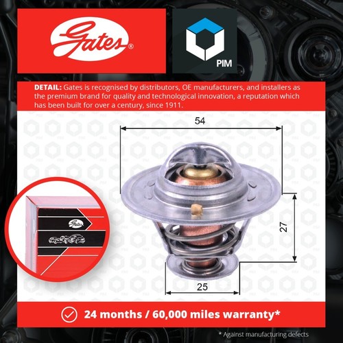 Coolant Thermostat fits ALFA ROMEO GT 105 1.8 68 to 71 AR00548 Gates Quality New