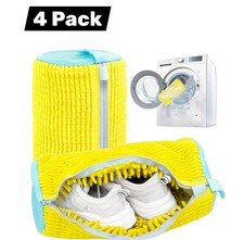 4 Pack Laundry Shoe Washing Bags for Washing Machine Reusable Mesh Shoe Cleaner