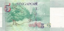Singapore  $5  ND. 1999  P 39  Series  OCM  Circulated Banknote  RR 61