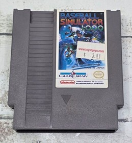 Baseball Simulator 1.000 (Nintendo NES, 1989) - Original Authentic Cartridge