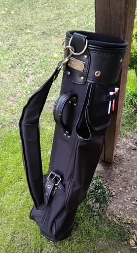 Golfbag von Mike Tec , schwarz mit Taschen, gebraucht siehe Fotos