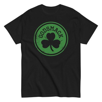 Godsmack Green Shamrock Officially Licensed Mens T Shirt Black