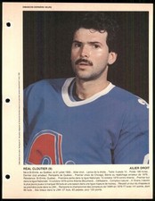 1982-83 DIMANCHE DERNIERE HEURE Real Cloutier